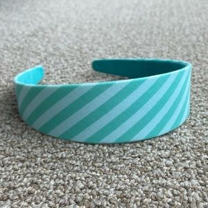 Mint and Jade Green Striped Headband